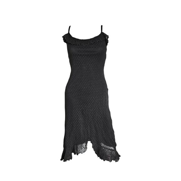 90s vintage betsey johnson goth midi dress